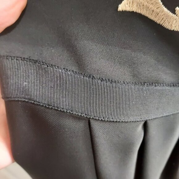 Ted Baker Embroidered Modest Black Midi Dress - Picture 7 of 8